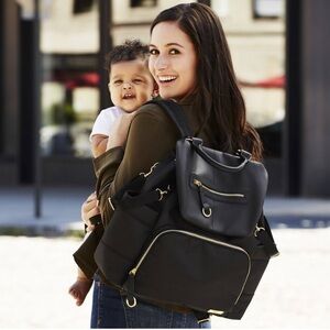 Skip Hop Black Chelsea Downtown Chic Diaper Bag